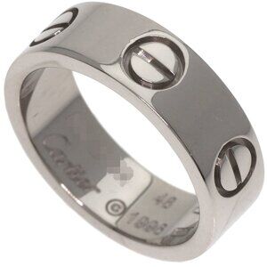 CARTIER Authentic 18k Silver Love Ring #48
